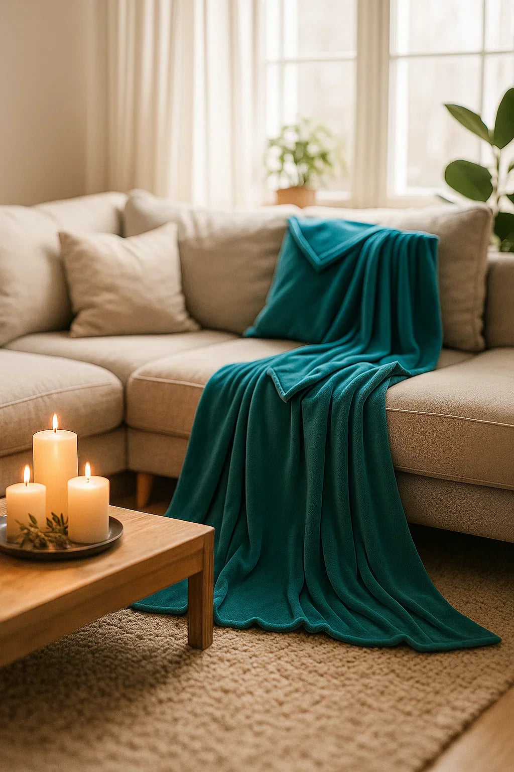 SPRING- Mysig filt i fleece